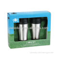 400ml promotional stainless steel travel mug set